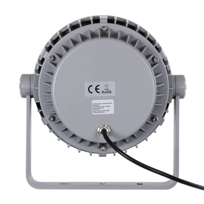  FLOODMENA 90337 Προβολέας Σποτ Wall Washer με Αντιθαμβωτική Γρίλια LED 36W 3060lm 30° AC 220-240V Αδιάβροχο IP67 Ultra Θερμό Λευκό 2200K - Bridgelux SMD Chip - Γκρι Ανθρακί - Μ23.5 x Π17.5 x Υ25.5cm - 3 Χρόνια Εγγύηση - 7