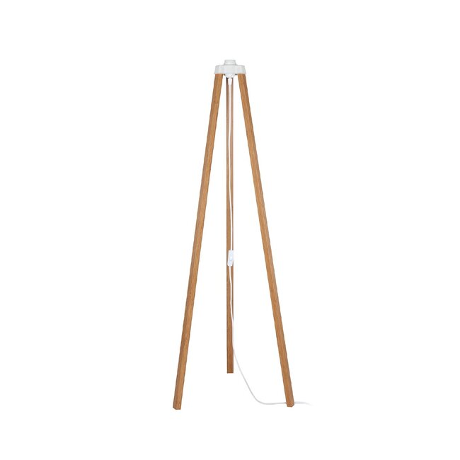 TRIPOD 203-0260 Μοντέρνο Επιδαπέδιο Φωτιστικό Μονόφωτο 1 x E27 IP20 Μπέζ Ξύλο - Μ38 x Π38 x Υ120cm