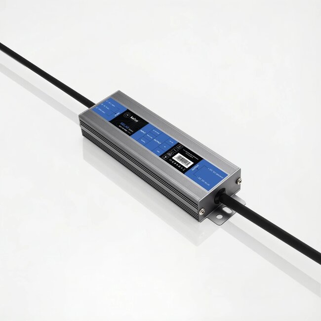 kelvo® SELAS KLV-107-0022 Τροφοδοτικό/Μετασχηματιστής Class I PELV 60W 5A AC 220-240V σε DC 12V Αδιάβροχο IP67 - Γκρι Ανθρακί Ματ - Μ15.8 x Π4.3 x Υ2.3cm - 5 Χρόνια Εγγύηση - 2