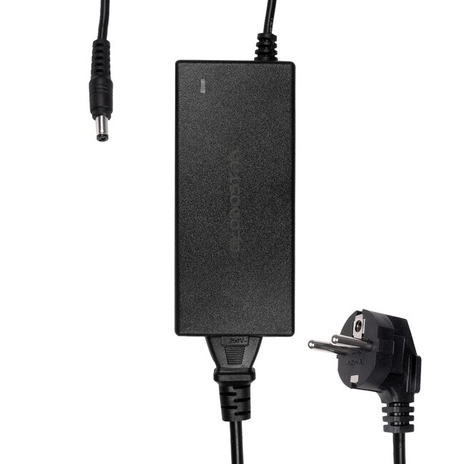 VOLTIX GLB-107-0007 Τροφοδοτικό/Μετασχηματιστής Class II SELV 60W 2.5A AC 220-240V σε DC 24V IP20 - Μαύρο Ματ - Μ11.5 x Π5 x Υ3.2cm - 3 Χρόνια Εγγύηση - 4