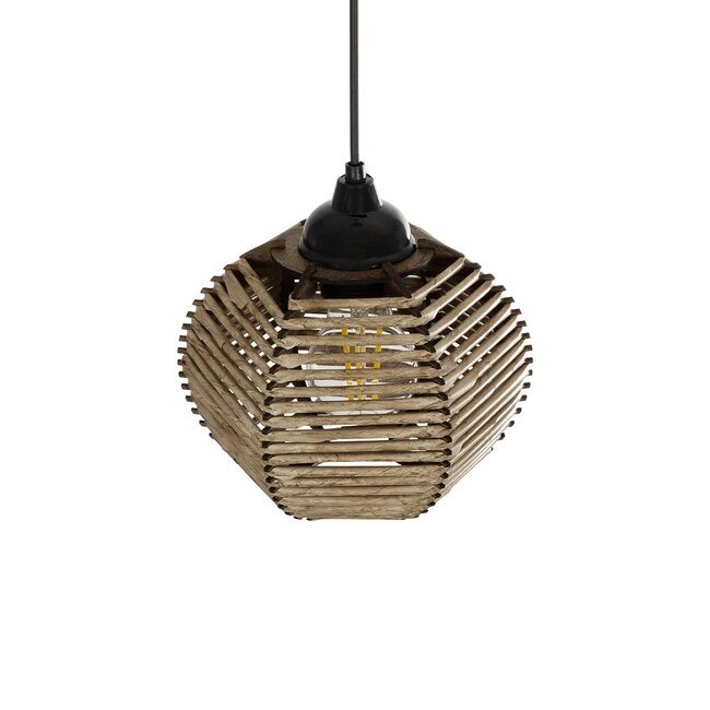 JUTTI 205-0041 Boho Κρεμαστό Φωτιστικό Οροφής με Ντουί 1 x E27 AC 220-240V IP20 - Μπεζ - M20 x Π20 x Υ18cm - 7