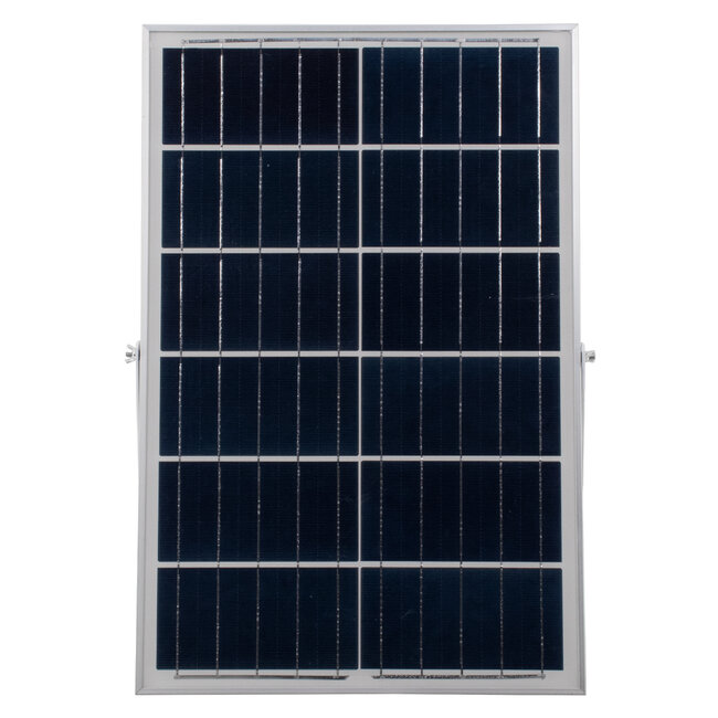 71557 Αυτόνομος Ηλιακός Προβολέας LED SMD 100W 8000lm με Ενσωματωμένη Μπαταρία 15000mAh - Φωτοβολταϊκό Πάνελ με Αισθητήρα Ημέρας-Νύχτας και Ασύρματο Χειριστήριο RF 2.4Ghz Αδιάβροχος IP66 Ψυχρό Λευκό 6000K - 8