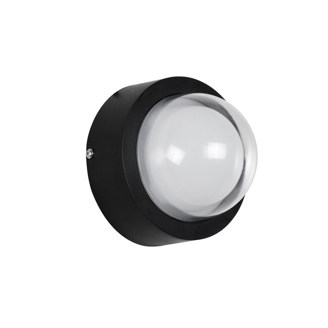 kelvo® NEXA KLV-101-0247 Φωτιστικό Τοίχου / Απλίκα LED 6W 480lm 180° AC 220-240V Αδιάβροχο IP65 Ultra Θερμό Λευκό 1800K - Sanan SMD Chip & TÜV SÜD Driver - Μαύρο Ματ - Μ11 x Π8.5 x Υ11cm - 5 Χρόνια Εγγύηση