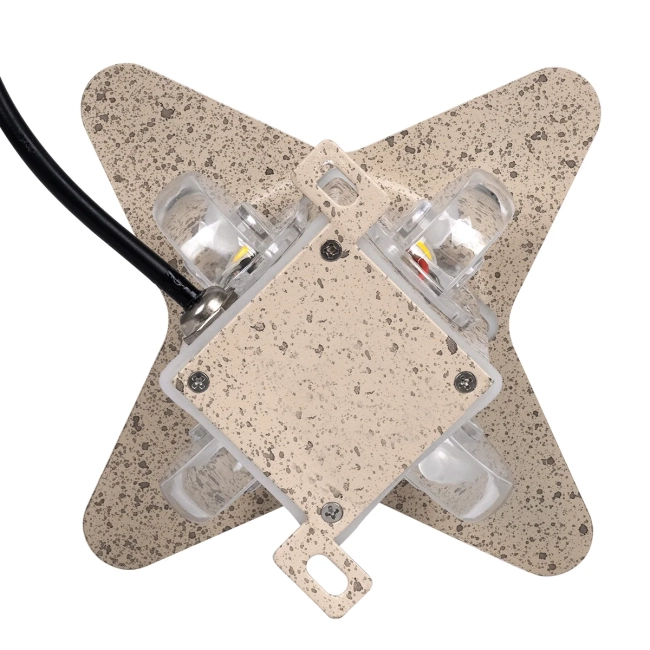  WALLLIGHT-CINA 90658 Μοντέρνο Φωτιστικό Τοίχου - Απλίκα LED 10W 1100lm 10° AC 220-240V Αδιάβροχο IP65 Θερμό Λευκό 2700K - CREE COB Chip & TÜV SÜD Driver - Μπεζ - Μ18.5 x Π18.5 x Υ8.5cm - 3 Χρόνια Εγγύηση - 6