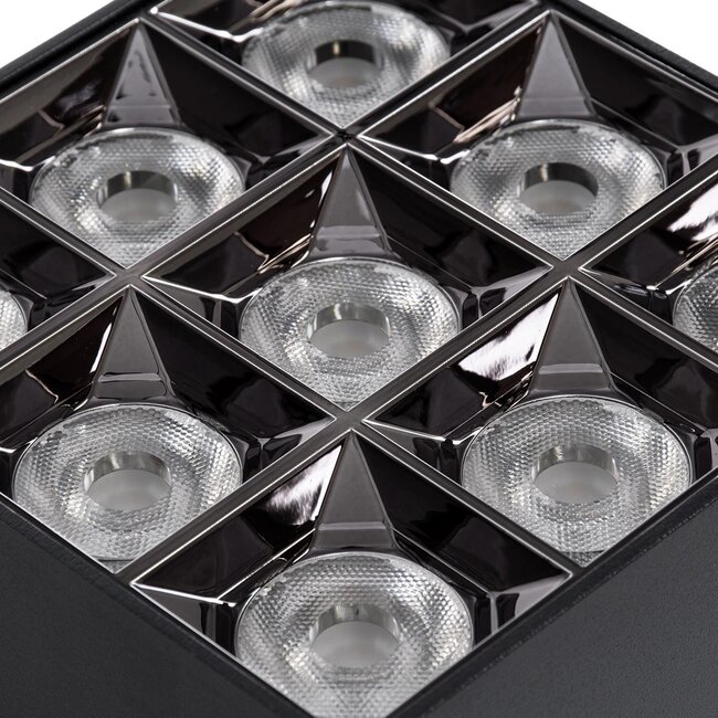 kelvo® LUMINAR KLV-101-0341 Φωτιστικό Downlight Σποτ LED 30W 4200lm 36° AC 220-240V IP20 Φυσικό Λευκό 4500K - Osram SMD Chip & TÜV SÜD Driver - Μαύρο Ματ - Μ12 x Π12 x Υ6.6cm - 5 Χρόνια Εγγύηση - 4