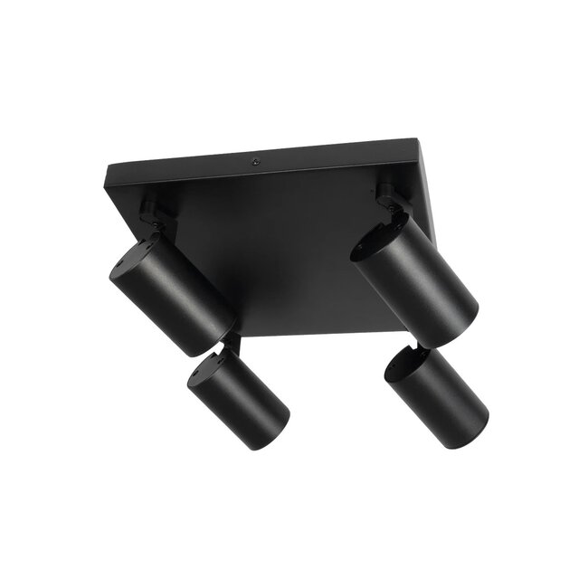 kelvo® SPOTA KLV-101-0146 Μοντέρνο Κινούμενο Φωτιστικό Σποτ Οροφής με Ντουί 4 x GU10 90° AC 220-240V IP20 - Μαύρο Ματ - Μ26 x Π26 x Υ14cm - 8 kelvo® SPOTA KLV-101-0146 Μοντέρνο Κινούμενο Φωτιστικό Σποτ Οροφής με Ντουί 4 x GU10 90° AC 220-240V IP20 - Μαύρο Ματ - Μ26 x Π26 x Υ14cm - 8
