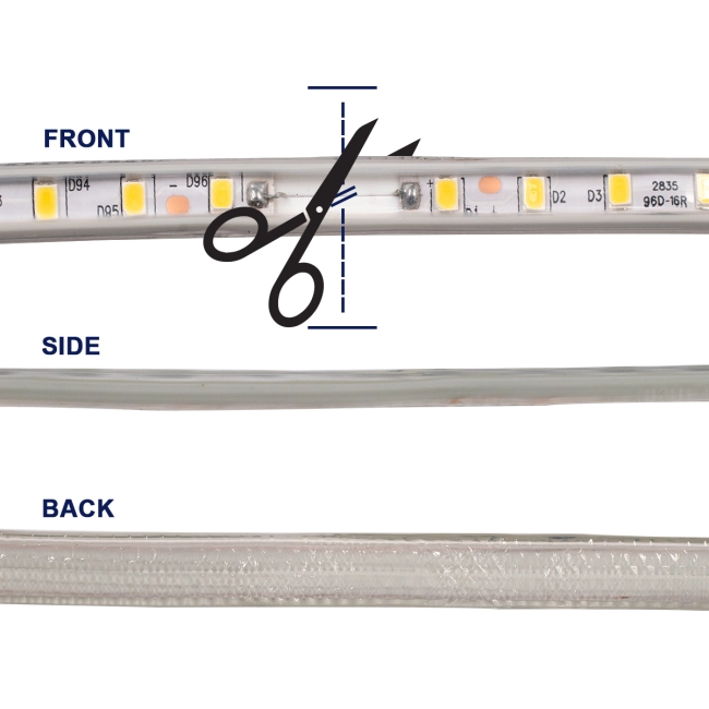 EPISLIM 70502 Ταινία LED 12W/m 1080lm/m 120° DC 220-240V Αδιάβροχη IP65 96 x SMD2835 Chip/m Θερμό Λευκό 2700K Dimmable - Epistar SMD Chip - Μ100 x Π1 x Υ0.5cm - 3 Χρόνια Εγγύηση - 5