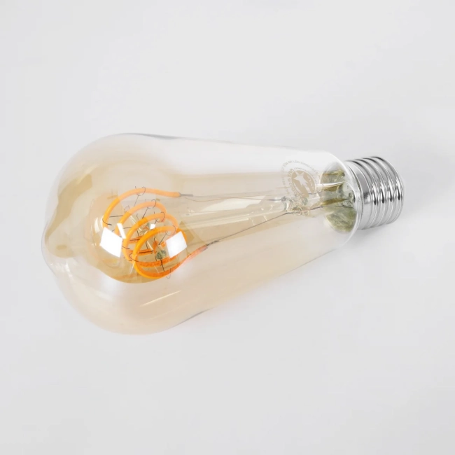 PEAR 99141 Λάμπα E27 ST64 LED 4W 280lm 360° AC 220-240V IP20 Ultra Θερμό Λευκό 2200K Dimmable - Soft T Spiral Filament Chip - Μελί - Μ6.4 x Π6.4 x Υ14cm - 3 Χρόνια Εγγύηση PEAR 99141 Λάμπα E27 ST64 LED 4W 280lm 360° AC 220-240V IP20 Ultra Θερμό Λευκό 2200K Dimmable - Soft T Spiral Filament Chip - Μελί - Μ6.4 x Π6.4 x Υ14cm - 3 Χρόνια Εγγύηση
