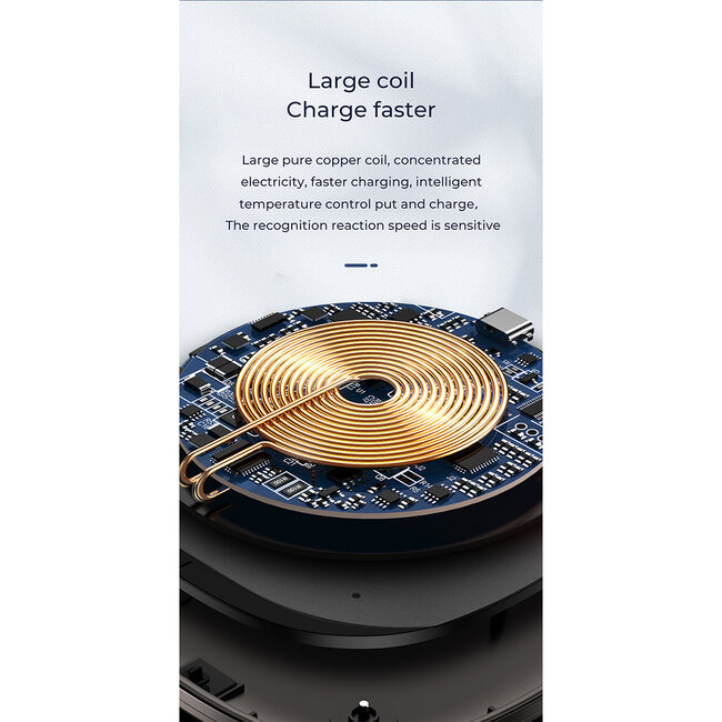 87181 JOYROOM Originals JR-A23 Τετράγωνη Μαγνητική Βάση Κινητού Αυτοκινήτου Ασύρματη Φόρτιση MagSafe Max 15W Wireless Charging Pad (Qi) Σταθερή με Αυτοκόλλητη Ταινία Λευκό - 12