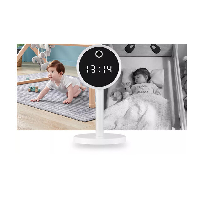 86006 Rechargeable Table Camera WiFi HD 1080P 160° 1500mAh Two Way Audio Motion Detection & Digital Clock - Επαναφορτιζόμενη Επιτραπέζια Κάμερα WiFi HD 1080P 160° 1500mAh Διπλή Κατέυθυνση Ομιλίας Ανιχνευτή Κίνησης & Ψηφιακό Ρολόι - Λευκό - 12