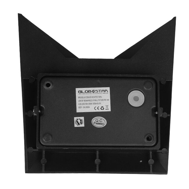 96506 LED Φωτιστικό Τοίχου Απλίκα STEALTH Αρχιτεκτονικού Φωτισμού Μαύρο Αδιάβροχο IP65 10 Watt CREE 1200lm 60° 230V Ψυχρό Λευκό Μ17 x Π7.5 x Υ17cm - 7