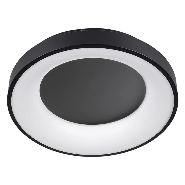 kelvo® SALEM KLV-101-0277 Φωτιστικό Οροφής LED 75W 7500lm 120° AC 220-240V IP20 Ρυθμιζόμενο Λευκό CCT με Χειριστήριο από 2700K έως 6000K Dimmable - Lumileds SMD Chip - Μαύρο Ματ - Μ45 x Π45 x Υ8.5cm - 3 Χρόνια Εγγύηση - 5