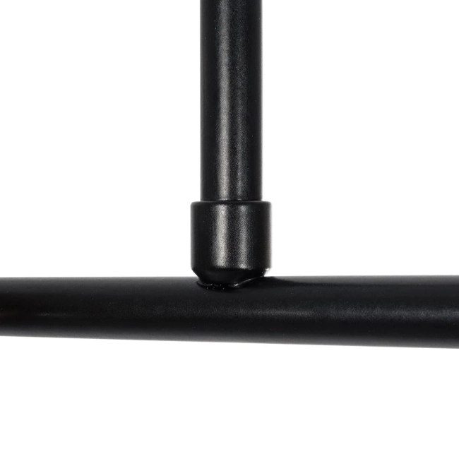 LATTICE 203-0017 Μοντέρνο Φωτιστικό Ράγα Πολύφωτο 6 x E27 IP20 Μαύρο Μέταλλο με Φιμέ Γυάλινες Μπάλες - Μ120 x Π35 x Υ61cm - 10
