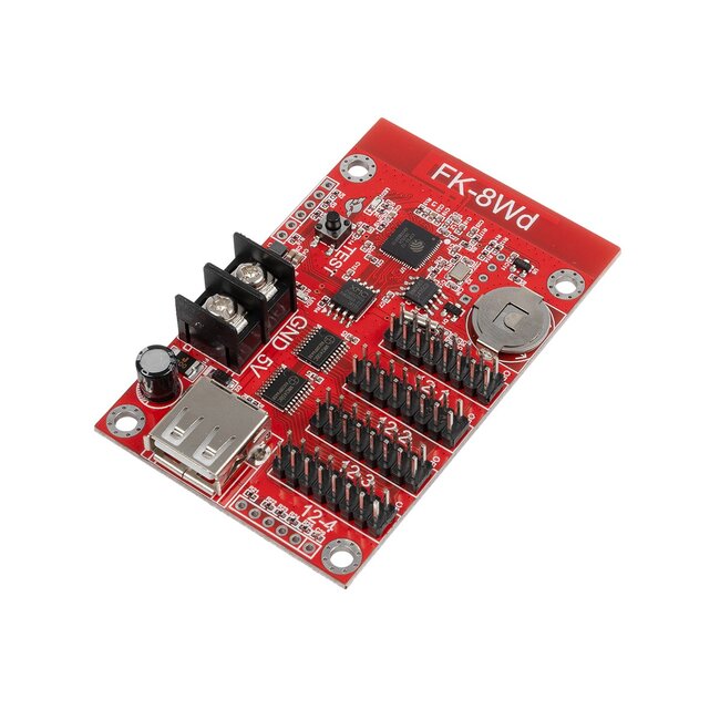 CARD-FK-8Wd 90095 Κάρτα Εικόνας για Μονόχρωμες Κυλιόμενες Ψηφιακές Επιγραφές/Οθόνες DC 5V IP20 - 3072x16/1536x32/1024x48/768x64 Pixels - Μ7.7 x Π4.8 x Υ1.6cm - 2 Χρόνια Εγγύηση - 2