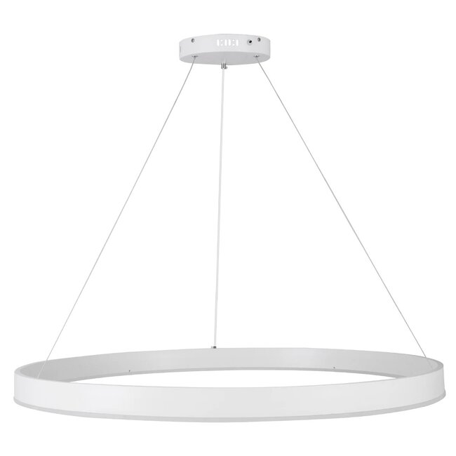 kelvo® VENOM KLV-101-0194 Κρεμαστό Φωτιστικό Οροφής LED 75W 7500lm 120° AC 220-240V IP20 Ρυθμιζόμενο Λευκό CCT με Χειριστήριο από 2700K έως 6000K Dimmable - Lumileds SMD Chip - Λευκό Ματ - Μ100 x Π100 x Υ6.5cm - 3 Χρόνια Εγγύηση - 5