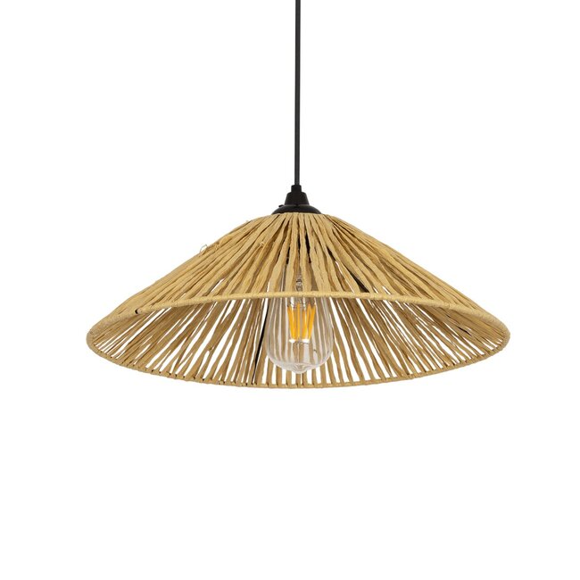 CHAPEAU 205-0086 Boho Κρεμαστό Φωτιστικό Οροφής με Ντουί 1 x E27 AC 220-240V IP20 - Μπεζ - M41 x Π41 x Υ17cm - 11