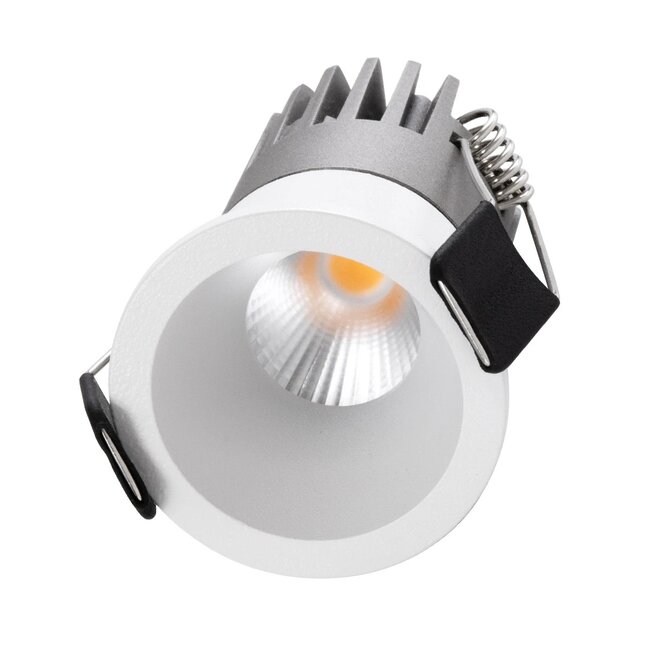 kelvo® DOT KLV-101-0301 Χωνευτό Φωτιστικό Downlight Σποτ LED 5W 625lm 38° AC 220-240V IP20 Θερμό Λευκό 2700K - Bridgelux COB Chip & TÜV SÜD Driver - Λευκό Ματ - Μ4 x Π4 x Υ5.9cm / Q3.5cm - 5 Χρόνια Εγγύηση