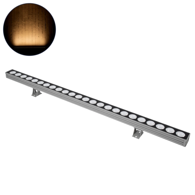 WASHERJAVIA 90555 Μπάρα Φωτισμού Wall Washer LED 48W 5280lm 5° DC 24V Αδιάβροχο IP67 Θερμό Λευκό 2700K Dimmable - Bridgelux SMD Chip - Γκρι Ανθρακί - Μ100 x Π5.2 x Υ3.6cm - 3 Χρόνια Εγγύηση - 11