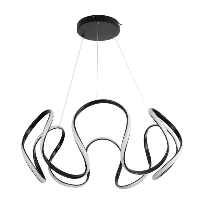 kelvo® TARANTULA KLV-101-0269 Κρεμαστό Φωτιστικό Οροφής LED 120W 12000lm 360° AC 220-240V IP20 Ρυθμιζόμενο Λευκό CCT με Χειριστήριο από 2700K έως 6000K Dimmable - Lumileds SMD Chip - Μαύρο Ματ - Μ78 x Π78 x Υ31.5cm - 3 Χρόνια Εγγύηση - 3