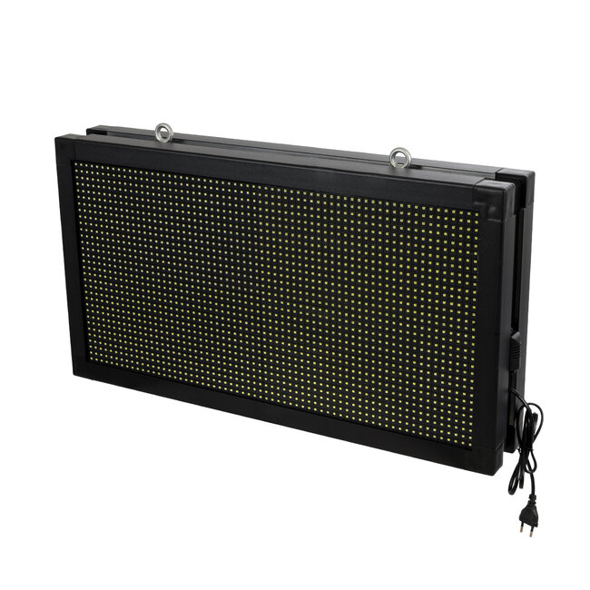 DISPLAY 90796 LED Scrolling Display 64x32cm - Κυλιόμενη Ψηφιακή Πινακίδα / Επιγραφή Διπλής Όψης P10 LED SMD AC 220-240V - Λειτουργία μέσω Wi-Fi με Εφαρμογή APP - Αισθήτηρας Θερμοκρασίας και Υγρασίας - Αδιάβροχο IP65 - Μ70 x Π11 x Υ38.5cm - Ψυχρό Λευκό 6000K - 1 Χρόνο Εγγύηση