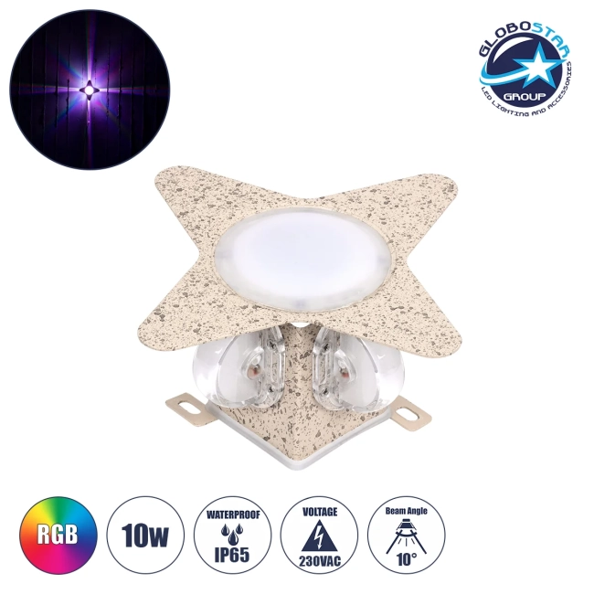 WALLLIGHT-CINA 90659 Μοντέρνο Φωτιστικό Τοίχου - Απλίκα LED 10W 1100lm 10° AC 220-240V Αδιάβροχο IP65 Πολύχρωμο RGB - CREE COB Chip & TÜV SÜD Driver - Μπεζ - Μ18.5 x Π18.5 x Υ8.5cm - 3 Χρόνια Εγγύηση WALLLIGHT-CINA 90659 Μοντέρνο Φωτιστικό Τοίχου - Απλίκα LED 10W 1100lm 10° AC 220-240V Αδιάβροχο IP65 Πολύχρωμο RGB - CREE COB Chip & TÜV SÜD Driver - Μπεζ - Μ18.5 x Π18.5 x Υ8.5cm - 3 Χρόνια Εγγύηση