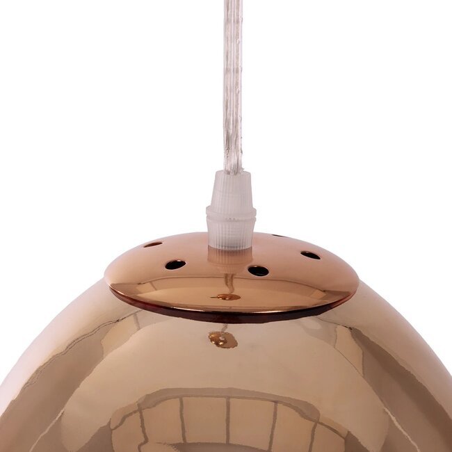 CRISTIN 999-0038 Μοντέρνο Κρεμαστό Φωτιστικό Οροφής με Ντουί 1 x G4 AC 220-240V IP20 - Χάλκινο - Μ18 x Π18 x Υ13cm - 7