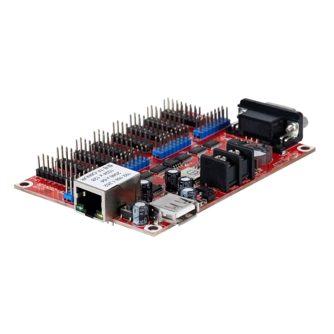 TF-C6NUR 90386 LED Receiving Card 8 x HUB75 - Κάρτα Καναλιών για Ψηφιακές Οθόνες LED Video Wall Single Color W2048 x H64 & W1024 x H128 - Double Color W1024 x H64 - W512 x H128 - Gigabit Network Linkable - DC 3.5~6V - IP20 Μ11.7 x Π7.8 x Υ1.6cm