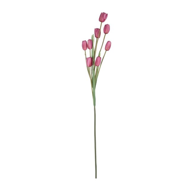 Artificial Garden PINK TULIP BRANCH 21319 Τεχνητό Διακοσμητικό Κλαδί Ροζ Τουλίπα Y92cm