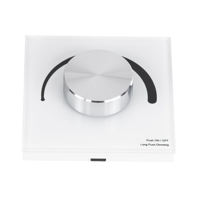 71454 S1-K SKYDANCE AC Smart RF 2.4Ghz & Ροοστάτη - Push ON/OFF Triac Dimming AC100-240V σε AC100-240V 1 x 1.5A 360W - Max 1.5A 360W - IP20 - Λευκό Σώμα - Μ8.5 x Π8.5 x Υ5cm - 5 Years Warranty - 4