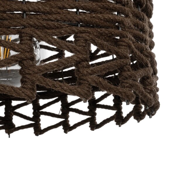 VERA 999-0069 Boho Κρεμαστό Φωτιστικό Οροφής με Ντουί 1 x E27 AC 220-240V IP20 - Καφέ - Μ50 x Π50 x Υ25cm - 8