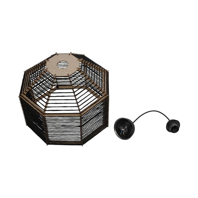 VORK 205-0027 Boho Κρεμαστό Φωτιστικό Οροφής με Ντουί 1 x E27 AC 220-240V IP20 - Μαύρο - M40 x Π40 x Υ36cm - 11 VORK 205-0027 Boho Κρεμαστό Φωτιστικό Οροφής με Ντουί 1 x E27 AC 220-240V IP20 - Μαύρο - M40 x Π40 x Υ36cm - 11