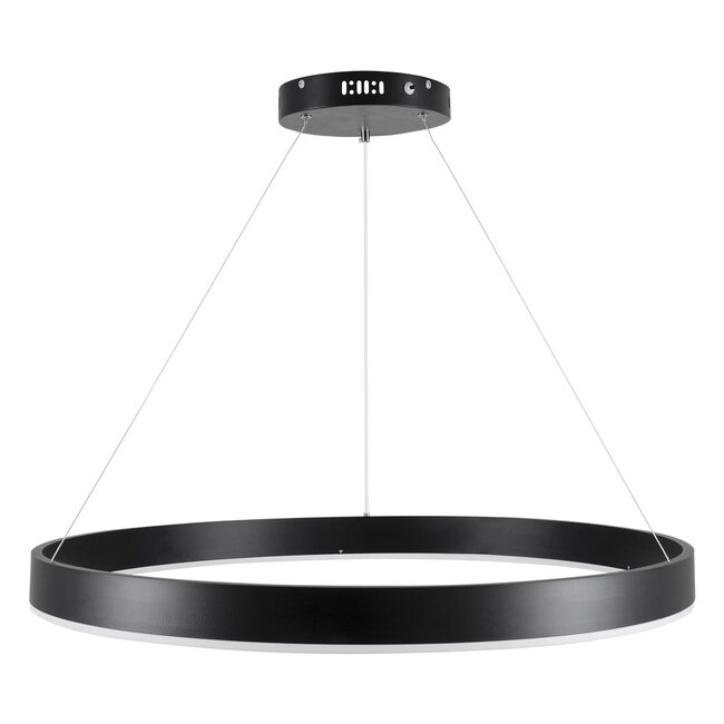 kelvo® VENOM KLV-101-0190 Κρεμαστό Φωτιστικό Οροφής LED 67W 6700lm 120° AC 220-240V IP20 Ρυθμιζόμενο Λευκό CCT με Χειριστήριο από 2700K έως 6000K Dimmable - Lumileds SMD Chip - Μαύρο Ματ - Μ80 x Π80 x Υ6.5cm - 3 Χρόνια Εγγύηση - 5