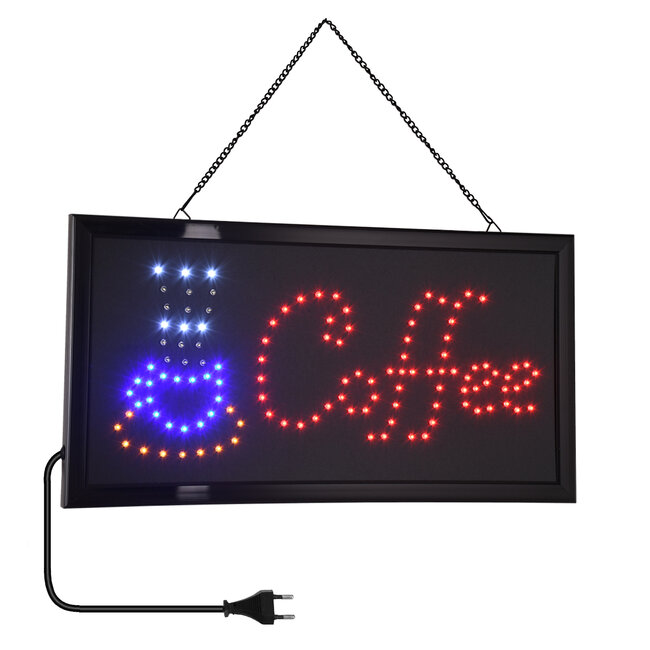 75686 Φωτιστικό Ταμπέλα LED Σήμανσης COFFEE με Πρίζα AC 230V Μ48xΠ25xΥ2cm 75686 Φωτιστικό Ταμπέλα LED Σήμανσης COFFEE με Πρίζα AC 230V Μ48xΠ25xΥ2cm