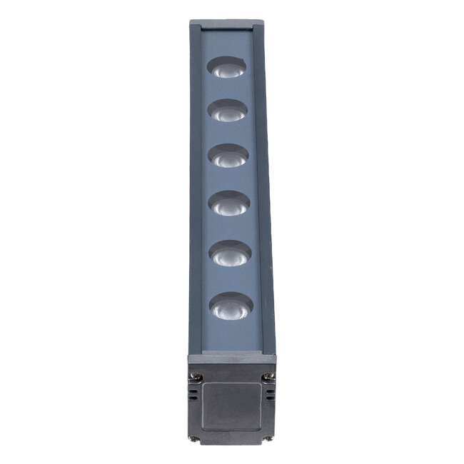 WASHER-VAIA 90180 Μπάρα Φωτισμού Wall Washer LED 6W 690lm 30° DC 24V Αδιάβροχο IP65 Μ30 x Π4 x Υ5cm Φυσικό Λευκό 4500K - Γκρι Ανθρακί - 3 Years Warranty - 4