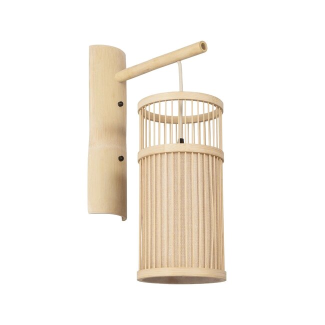 NOMAD 01972 Boho Φωτιστικό Τοίχου - Απλίκα με Ντουί 1 x E27 AC 220-240V IP20 - Μπεζ - Μ16 x Π28 x Υ50cm