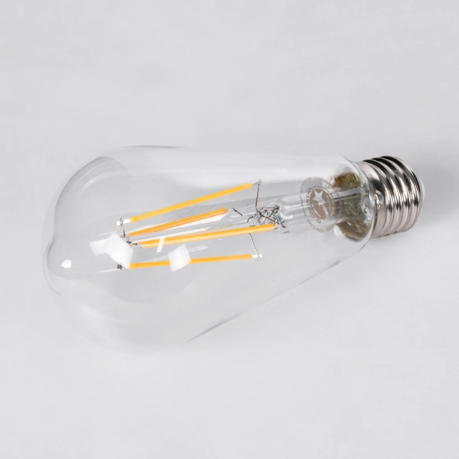 PEAR 99017 Λάμπα E27 ST64 LED 10W 1000lm 360° AC 220-240V IP20 Θερμό Λευκό 2700K Dimmable - Long Filament Chip - Διάφανο - Μ6.4 x Π6.4 x Υ14cm - 3 Χρόνια Εγγύηση PEAR 99017 Λάμπα E27 ST64 LED 10W 1000lm 360° AC 220-240V IP20 Θερμό Λευκό 2700K Dimmable - Long Filament Chip - Διάφανο - Μ6.4 x Π6.4 x Υ14cm - 3 Χρόνια Εγγύηση