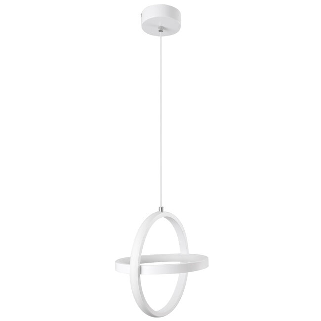ALICE 61056 Κρεμαστό Φωτιστικό Οροφής Design LED CCT 20W 2400lm 300° AC 220-240V - Εναλλαγή Φωτισμού μέσω Διακόπτη On/Off All In One Ψυχρό 6000k+Φυσικό 4500k+Θερμό 2700k Μ25 x Π22 x Υ25cm - Λευκό - 5