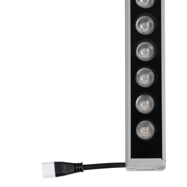 WASHERPANDA 999-0273 Μπάρα Φωτισμού Wall Washer LED 36W 4140lm 15° DC 24V Αδιάβροχο IP67 Φυσικό Λευκό 4500K Dimmable - Bridgelux SMD Chip - Γκρι Ανθρακί - Μ100 x Π4 x Υ3cm - 3 Χρόνια Εγγύηση - 3