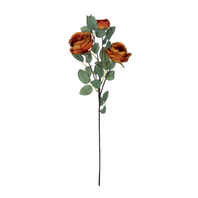 Artificial Garden CORAL RED CLIMBING ROSE BRANCH 21187 Τεχνητό Διακοσμητικό Κλαδί Τριαντάφυλλο Κοραλί Y70cm