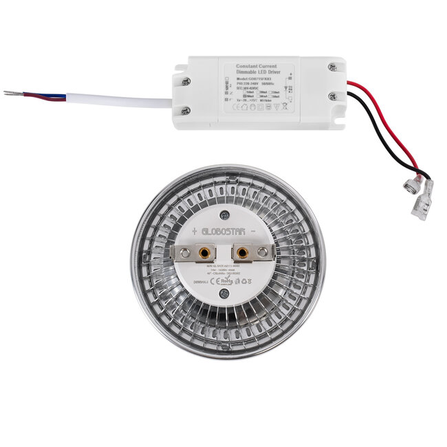DARKO 60382 Σποτ LED Indirect Anti-Glare AR111 14W 1638lm 40° AC 220-240V IP20 Φ11.1 x Υ6.6cm Φυσικό Λευκό 4500K Dimmable - Bridgelux High Lumen COB Gen2 - TÜV Certified Driver - 5 Years Warranty - 6