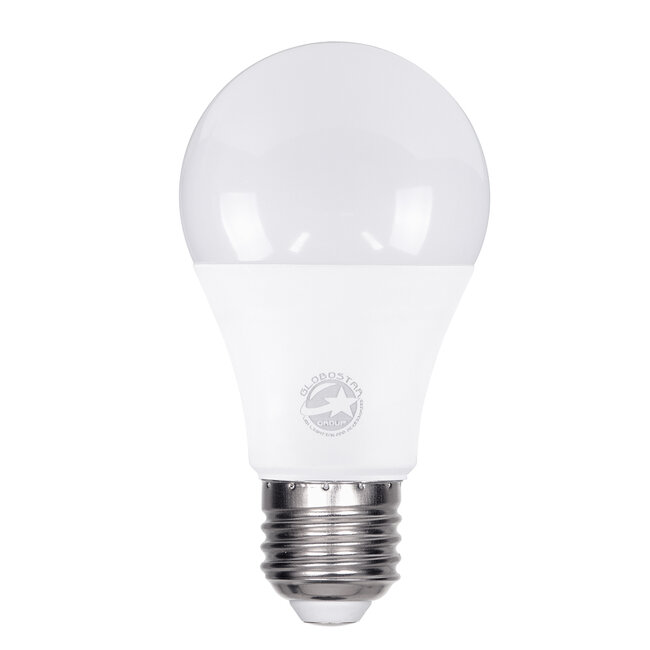 GLOBE 60026 Λάμπα E27 A60 LED 8W 752lm 260° AC 220-240V IP20 Θερμό Λευκό 2700K - Lumileds SMD Chip - Λευκό Γαλακτερό - Μ6 x Π6 x Υ11cm - 3 Χρόνια Εγγύηση - 4