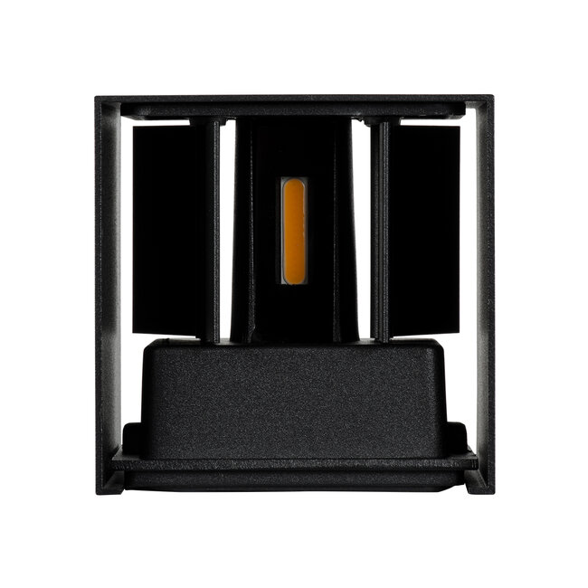 AXIS-S 60562 Φωτιστικό Τοίχου - Απλίκα Αρχιτεκτονικού Φωτισμού Εξωτερικού Χώρου Up & Down LED 10W 1150lm 10 έως 60° AC 220-240V Αδιάβροχο IP65 Μ10 x Π10 x Υ10cm - Θερμό Λευκό 2700K - Μαύρο - 6