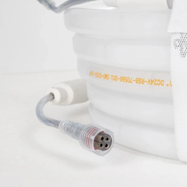 70588 TUBE 360° Degree Neon Flex Epistar LED SMD 5050 1m 18W/m 60LED/m 1818lm/m 360° DC 24V Αδιάβροχη IP68 RGB Dimmable - 7