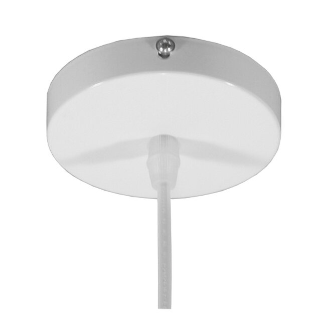 Μοντέρνο Κρεμαστό Φωτιστικό Οροφής Μονόφωτο Λευκό Μεταλλικό Φ35  SEVILLE WHITE 01268 - 10