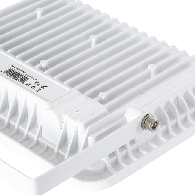 ATLAS 61419 Επαγγελματικός Προβολέας LED 50W 6250lm 120° AC 220-240V - Αδιάβροχος IP67 - Μ21 x Π3.5 x Υ16cm - Λευκό - Ψυχρό Λευκό 6000K - LUMILEDS Chips - TÜV Rheinland Certified - 5 Years Warranty - 7