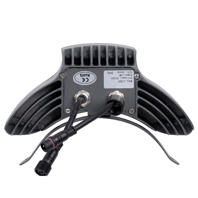 TREELIGHT-PINA 90683 Κυρτή Μπάρα Φωτισμού Wall Washer Ειδική για Φυτά - Δέντρα LED 12W 1320lm 30° DC 24V Αδιάβροχο IP65 Μ20.5 x Π5.5 x Υ12cm Θερμό Λευκό 3000K - Γκρι Ανθρακί - 3 Years Warranty - 6