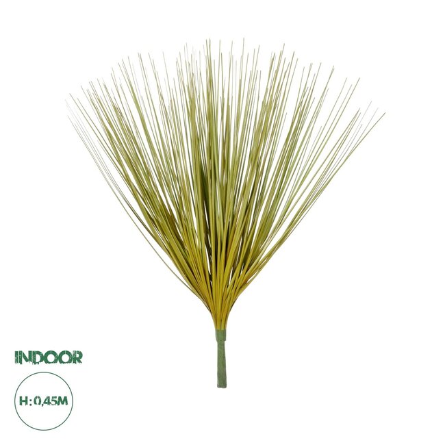 Artificial Garden YELLOW GREEN GRASS BOUQUET 21158 Τεχνητό Διακοσμητικό Μπουκέτο Grass Κίτρινο Πράσινο Y45cm