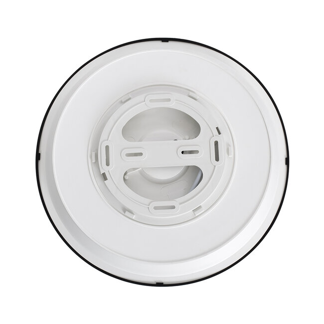 TUFFIN 60997 Πλαφονιέρα Οροφής LED 24W 2640lm 120° AC 220-240V Αδιάβροχη IP54 Φ30 x Υ6.5cm Φυσικό Λευκό 4500K - Μαύρο - Bridgelux Chips - 3 Years Warranty - 5