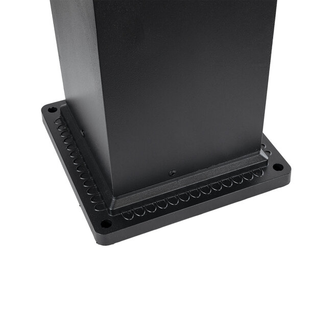 HONEYBEE 90541 Φωτιστικό Κήπου - Κολωνάκι Αρχιτεκτονικού Φωτισμού Εξωτερικού Χώρου LED 15W 1500lm 120° AC 220-240V - Αδιάβροχο IP65 - Σώμα Αλουμινίου & ABS - Μ20 x Π20 x Υ60cm - Θερμό Λευκό 2700K - Μαύρο - 2 Χρόνια Εγγύηση - 7