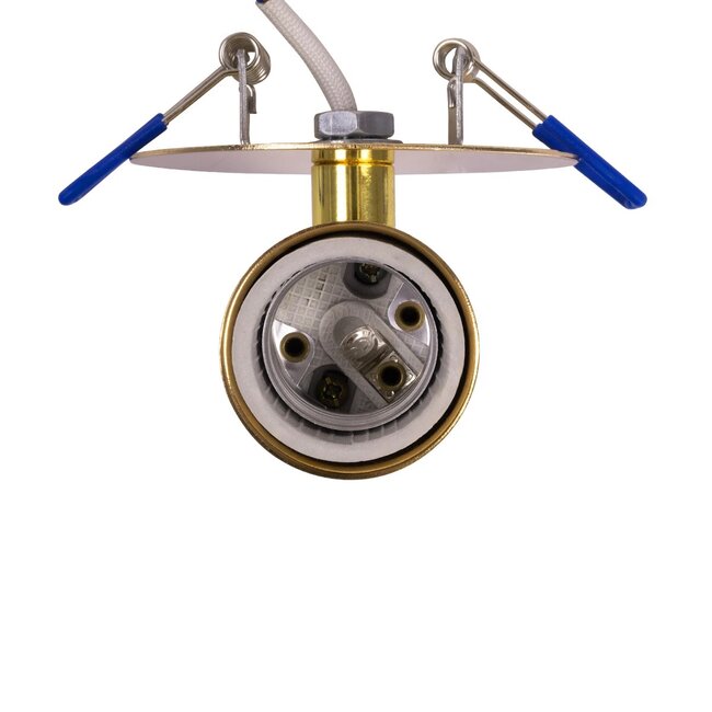 SARA 999-0060 Χωνευτό Φωτιστικό Οροφής Σποτ Μονόφωτο 1 x E27 IP20 Χρυσό Μέταλλο - Μ8,5 x Π8,5 x Υ11cm